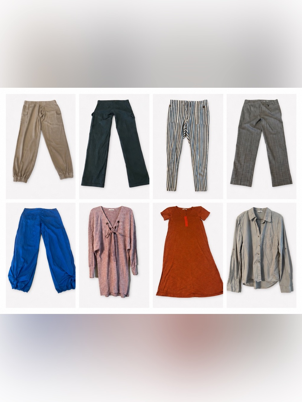 Women’s / Juniors Clothing Lot – Pants, Dress & Tops – 8 pieces
